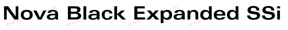 Nova Black Expanded SSi Black Expanded字体转换